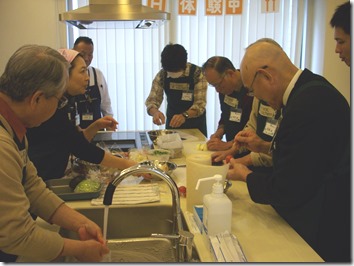 料理講習作業中２