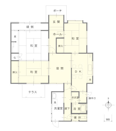 施工事例の図面before