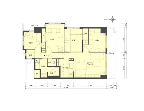 施工事例の図面before