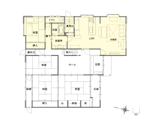 施工事例の図面before