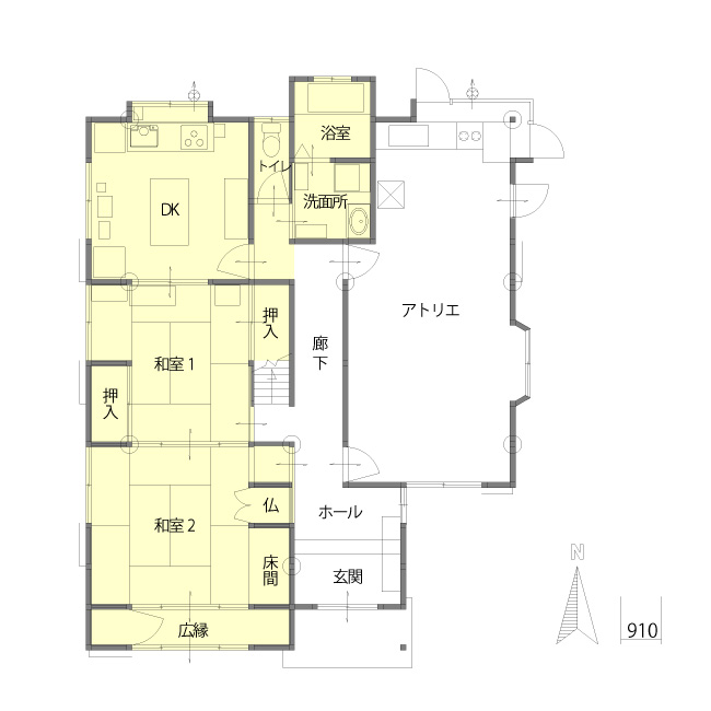 施工事例の図面before